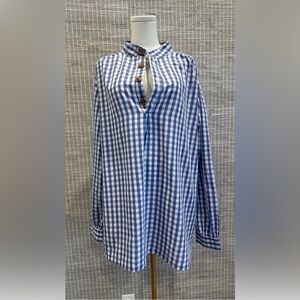 💚 J. Peterman Gingham Tunic 💚